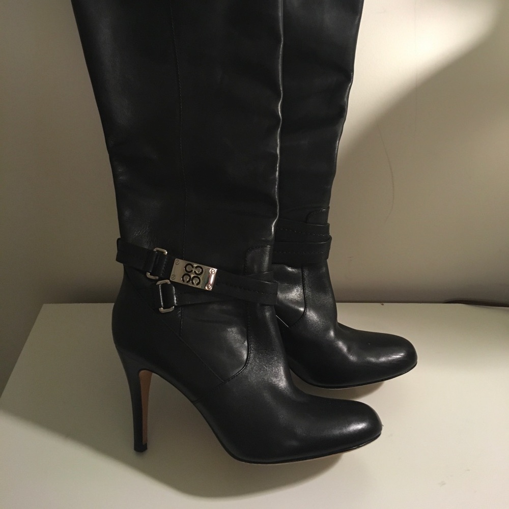 Coach Black Leather Boots